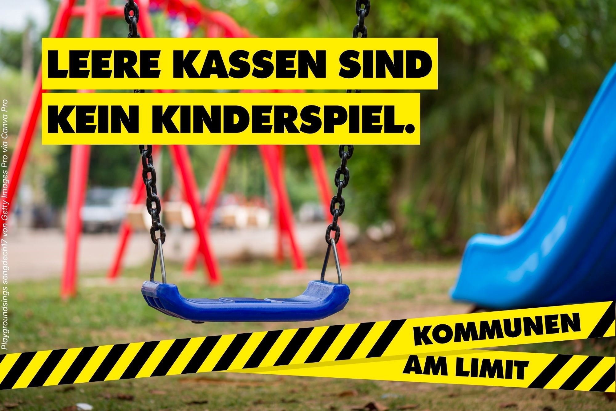 Bundesweiter Aktionstag "Kommunen am Limit" Foto: Playgroundswings von songdech17 von Getty Images Pro via Canva Pro Bundesweiter Aktionstag "Kommunen am Limit"